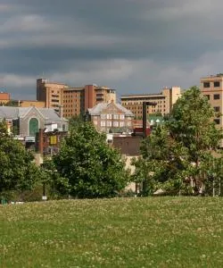 A beautiful view of Chicoutimi.