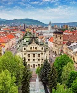 A beautiful view of Košice serviced by Kosice International Airport