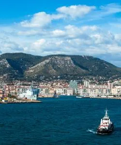 A beautiful view of Toulon serviced by Toulon - Hyeres Airport
