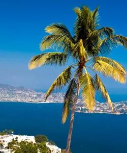 Uma bela vista de Acapulco – perto do Aeroporto Internacional General Juan N. Alvarez