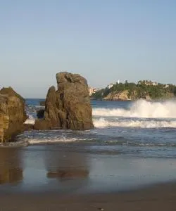A beautiful view of Puerto Escondido serviced by Puerto Escondido International Airport