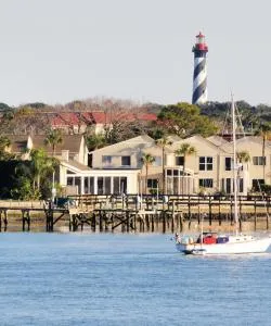 A beautiful view of St. Augustine serviced by Northeast Florida Regional Airport