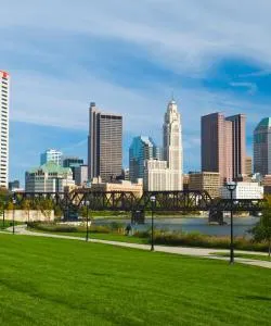 A beautiful view of Columbus