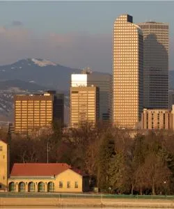 Una bonita panorámica de Greenwood Village
