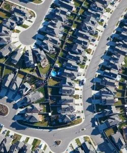 Krásný pohled na město Hoffman Estates
