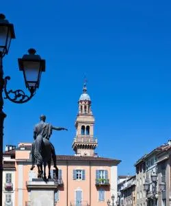 Piękny widok na miasto Casale Monferrato