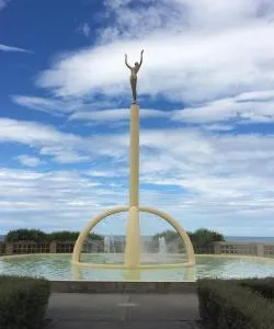 A beautiful view of Napier serviced by Hawke's Bay Airport