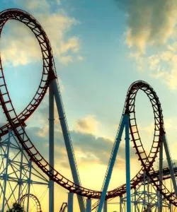 Красивый вид города Паудер-Спрингс