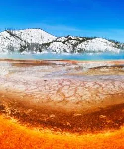 A beautiful view of West Yellowstone serviced by Yellowstone Airport