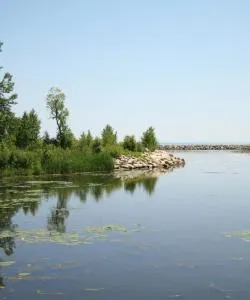 Kaunis näkymä kaupunkiin Ashwaubenon