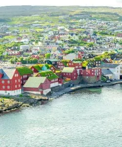 A beautiful view of Tórshavn – a popular city among our users