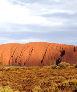 A beautiful view of Ayers Rock