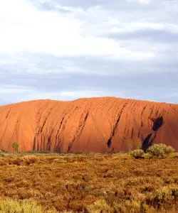 A beautiful view of Ayers Rock
