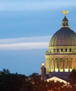 A beautiful view of Jackson serviced by Jackson-Evers Airport.