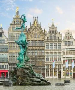 A beautiful view of Antwerp serviced by Antwerp International Airport