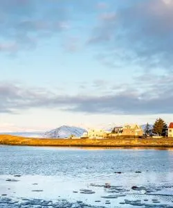 A beautiful view of Höfn serviced by Hornafjordur Airport