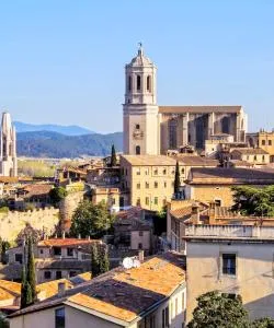 A beautiful view of Girona serviced by Girona-Costa Brava Airport