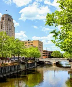 Una bonita panorámica de Battle Creek
