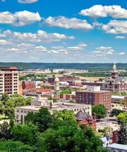 A beautiful view of Dubuque.
