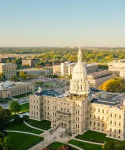 A beautiful view of Lansing.