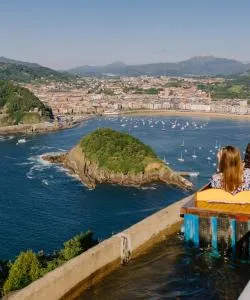 A beautiful view of San Sebastián serviced by San Sebastián Airport