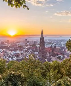 A beautiful view of Freiburg im Breisgau – a popular city among our users