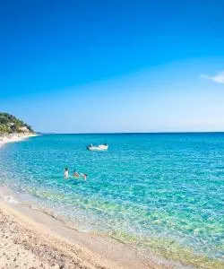 A beautiful view of Sani Beach.
