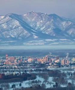 A beautiful view of Obihiro serviced by Tokachi-Obihiro Airport.