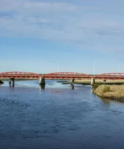 Een mooi uitzicht op Río Gallegos, in de buurt van Internationale luchthaven Piloto Civil Norberto Fernández