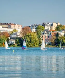 A beautiful view of Enghien-les-Bains
