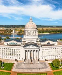 Una bonita panorámica de Jefferson City
