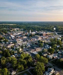 A beautiful view of Noblesville.