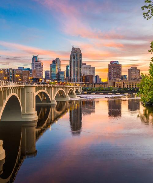 A beautiful view of Minneapolis