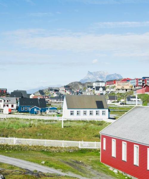 Krásný pohled na město Nuuk