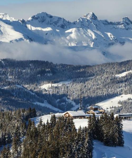 A beautiful view of Megève