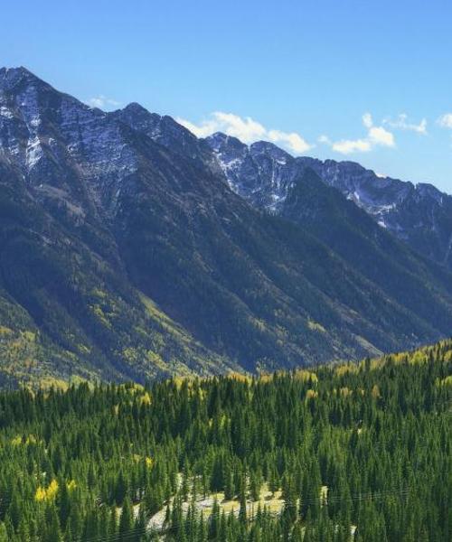 Una bonita panorámica de Evergreen