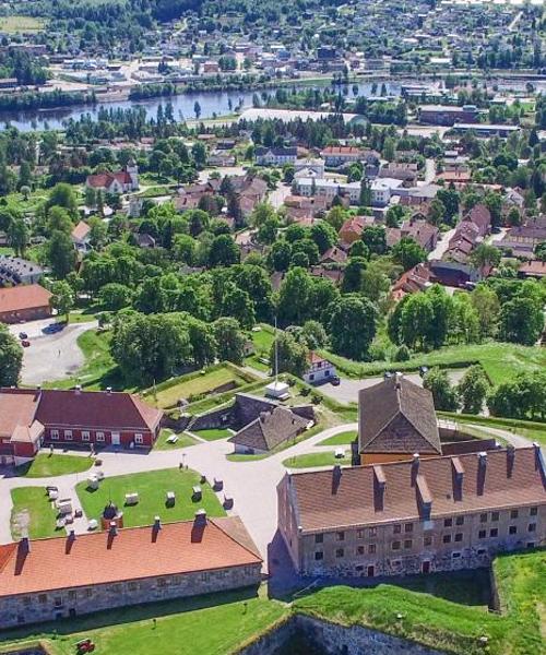 Krásny pohľad na mesto Kongsvinger