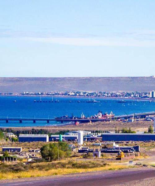 Puerto Madryn şehrinden güzel bir manzara