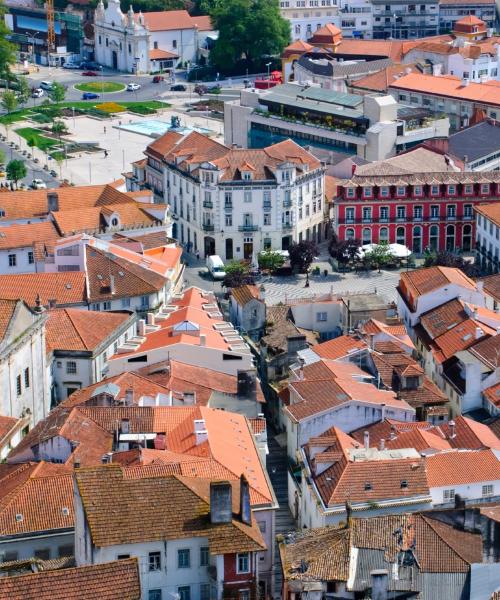 Prelep pogled na grad Leiria