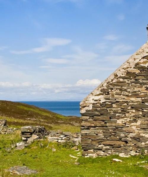 Krásný pohled na město Isle of Colonsay