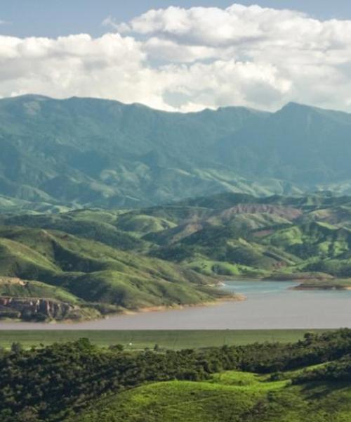 Una hermosa vista de Atibaia