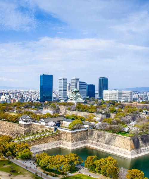 Una bellissima vista di Osaka