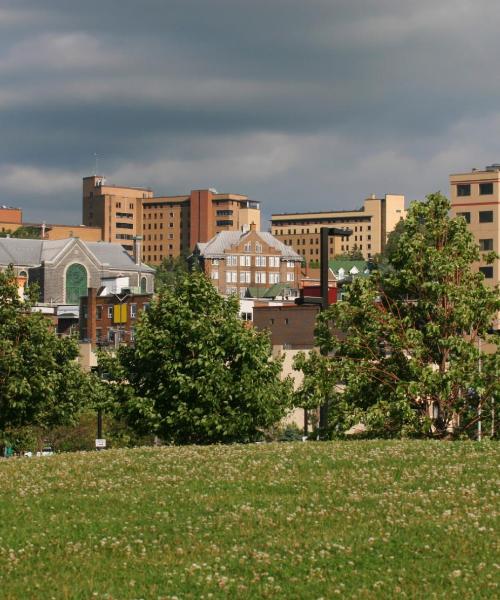Chicoutimi şehrinden güzel bir manzara