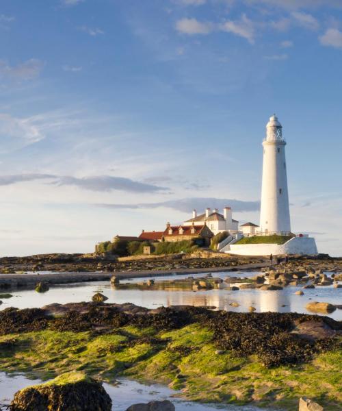 Όμορφη θέα του προορισμού Whitley Bay