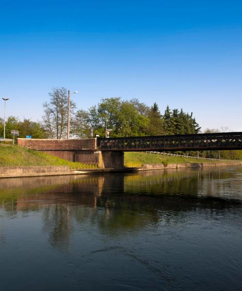 Krásný pohled na město Trezzano sul Naviglio