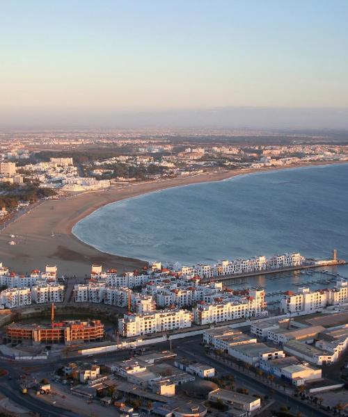 Krásny pohľad na mesto Agadir