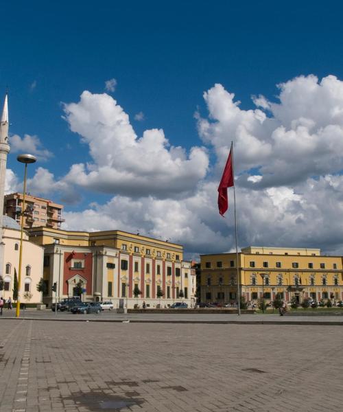 Una bellissima vista di Tirana