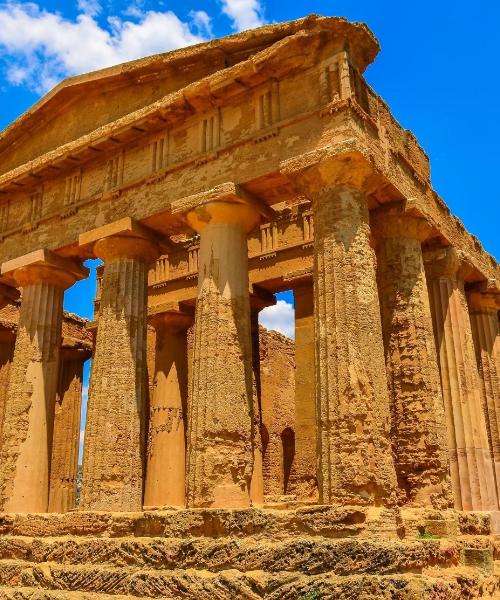 Krásný pohled na město Agrigento