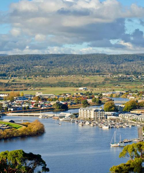 Ein schöner Blick auf Launceston