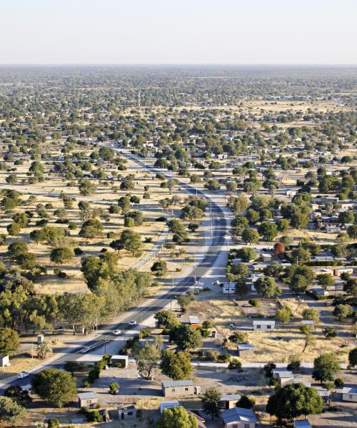 Una bonita panorámica de Maun